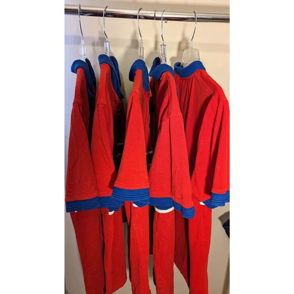 Harmony Public Schools MS Original Red Uniform Polo Shirt 5 Bundle Adult Medium - Picture 1 of 16